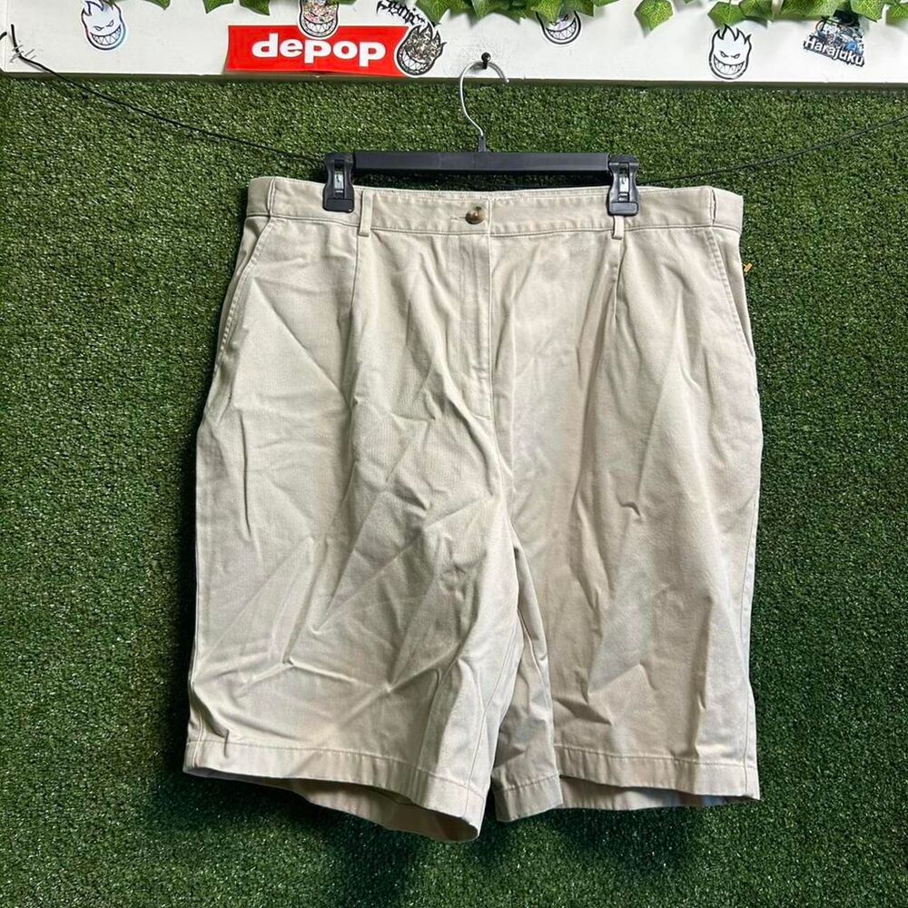 Llbean Men's Cream and Tan Shorts